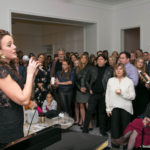 Melissa Errico performs for guests