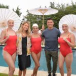 Kelly Rippa, Mark Consuelos with WMC Creative Synchronized Swimmers Large