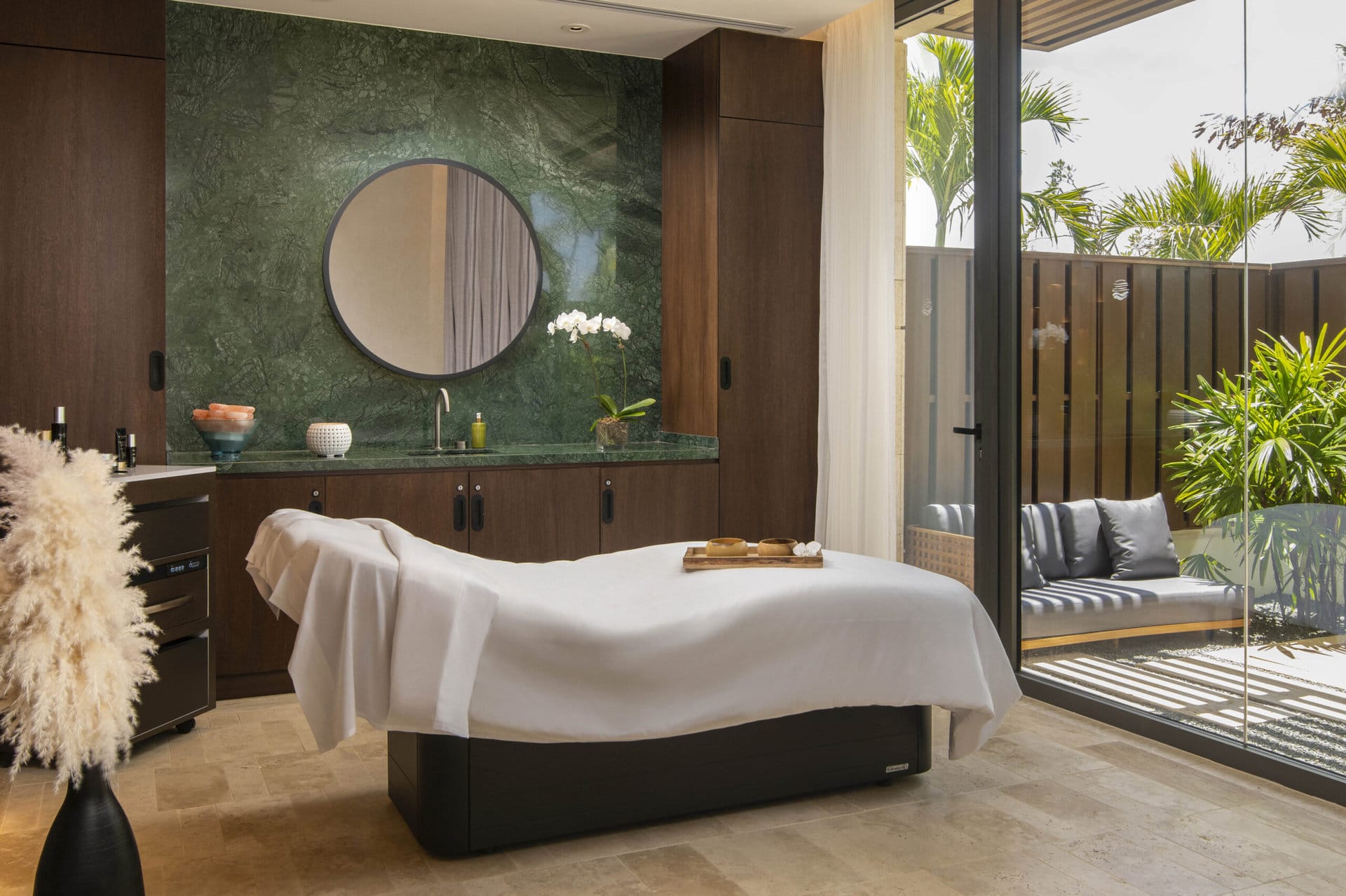 Entrance to The Spa at Casa de Campo Resort & Villas, a Forbes Four-Star rated destination spa